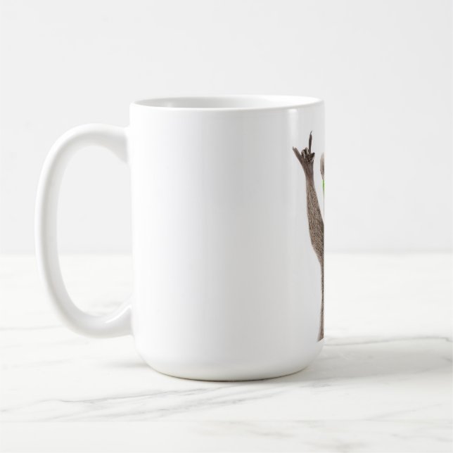 Funny racoon kaffeetasse (Links)