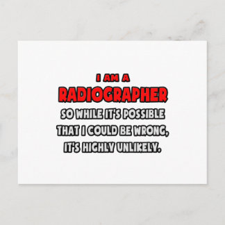 Funny Radiographer .. Sehr unwahrscheinlich Postkarte