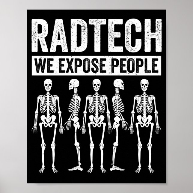 Funny Radiologist Joke Radiology Spaß Krass Tech Poster (Vorne)