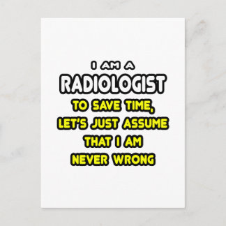 Funny Radiologist T-Shirts and Gifts Postkarte
