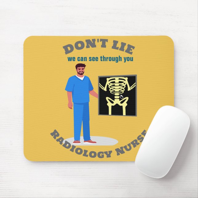 Funny Radiology Nurse Custom Radiology Specialty Mousepad (Mit Mouse)