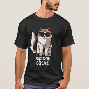Funny Ragdoll Cat Squad Mama für Weihnachten T-Shirt