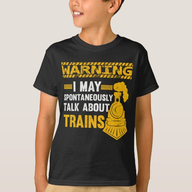 Funny Railfan Zitat Trainspotter Bahn Lover Bahn T-Shirt (Vorderseite)