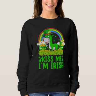 Funny Rainbow Kiss Me I'm Irish Mule St Patrick's Sweatshirt