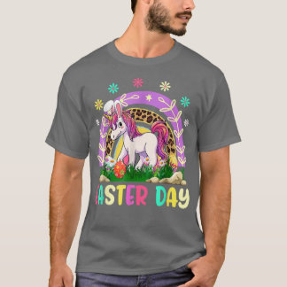 Funny Rainbow Niedlich Unicorn Weber Bunny Ohr Hap T-Shirt