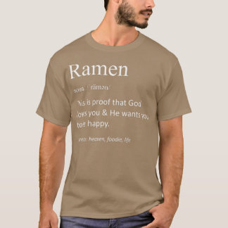 Funny Ramen Definition Funny Ramen Pun Feinschmeck T-Shirt