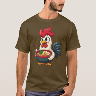 Funny Ramen Rooster - Niedliche Hühneressenkerne T-Shirt