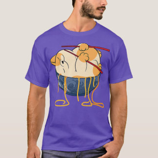 Funny Ramen und Katzen Niedlich Anime Noodle Japan T-Shirt