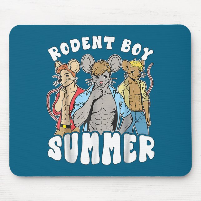 Funny Rat Lover Quote Rodent Boy Summer Cool Vacat Mousepad (Vorne)