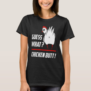 Funny rät was Chicken Hintern Funny Farm Hühnchen  T-Shirt