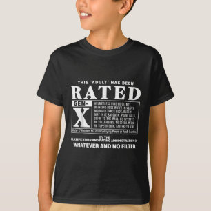 Funny Rated Gen X Generation X 80er Kid Spaß T-Shirt