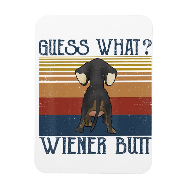 Funny Ratess Was Dackel Hintern Geschenk Dackel Li Magnet (Vertikal)