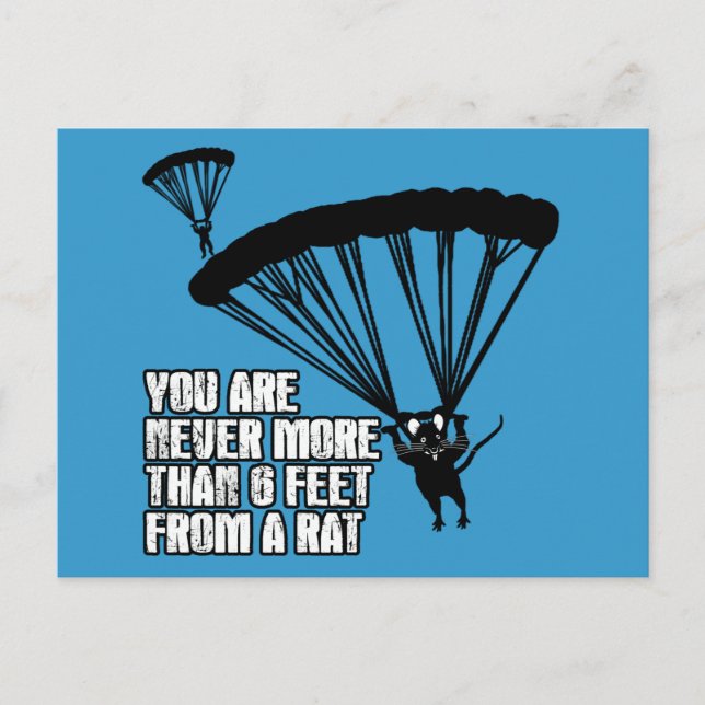 Funny Ratte Postkarte (Vorderseite)
