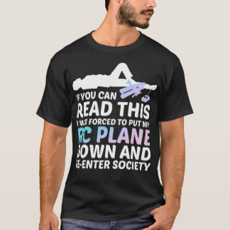 Funny RC Flugzeug  T-Shirt