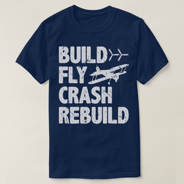 Funny RC Pilot Flugzeug Flug T-Shirt (Design vorne)