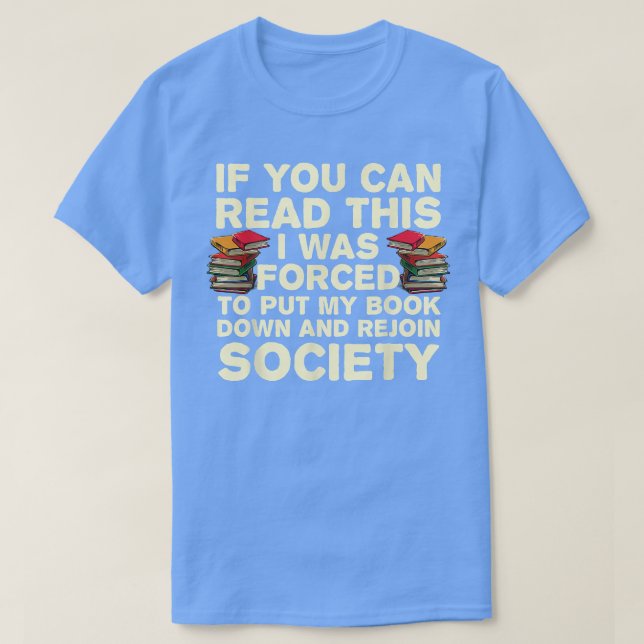 Funny Read Books Lover for Men Women Bookaholic Bo T-Shirt (Design vorne)