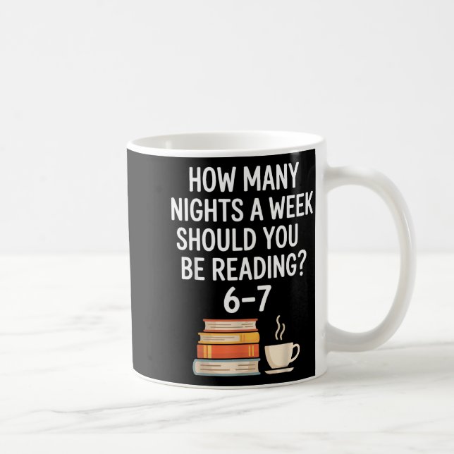 Funny Reading 6 7 Six Seven Meme Englieacher Book  Kaffeetasse (Rechts)