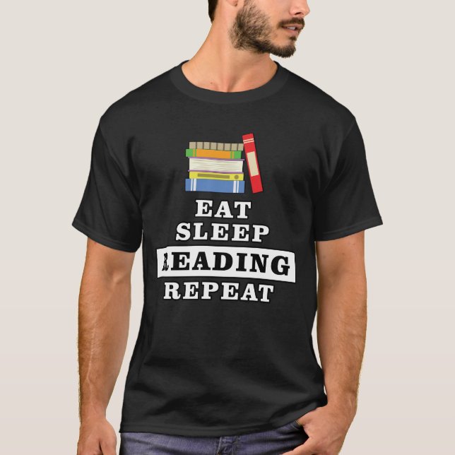 Funny Reading Design T-Shirt (Vorderseite)