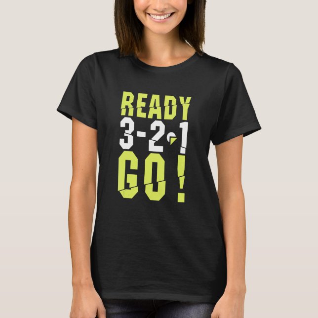Funny ready go start für Runner Running Co T-Shirt (Vorderseite)