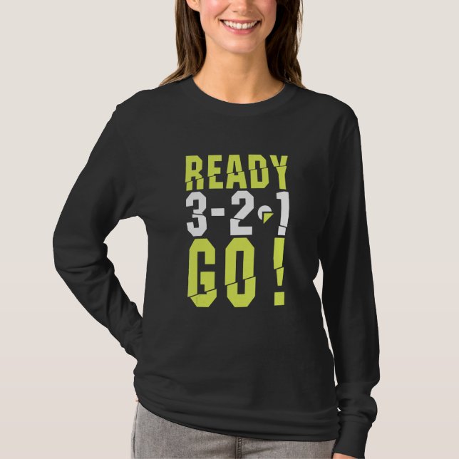 Funny ready go start für Runner Running Co T-Shirt (Vorderseite)