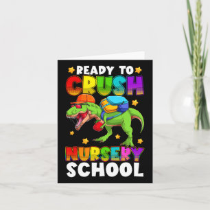 Funny ready to crush Kinderzimmer T Rex Erster Tag Karte