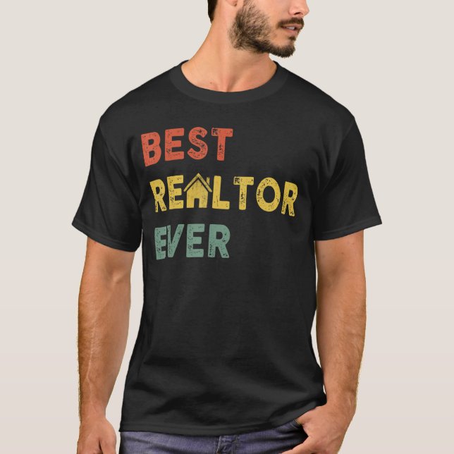 Funny Real Anwesen Agent Geschenk Bestes Restauran T-Shirt (Vorderseite)
