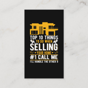 Funny Real Anwesen Agent Spaß Property Broker Visitenkarte