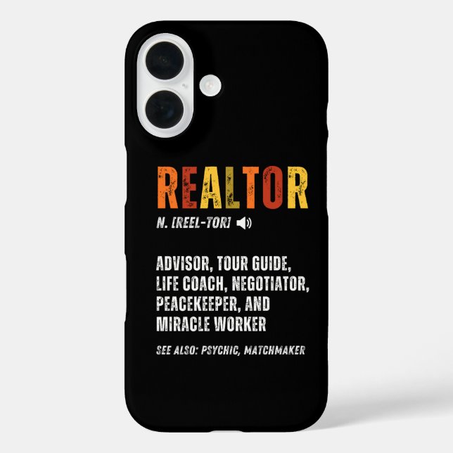 Funny Real Anwesen Broker Realtor Case-Mate iPhone Hülle (Rückseite)