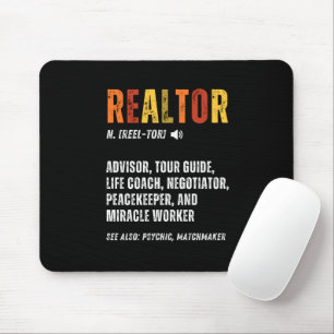 Funny Real Anwesen Broker Realtor Mousepad
