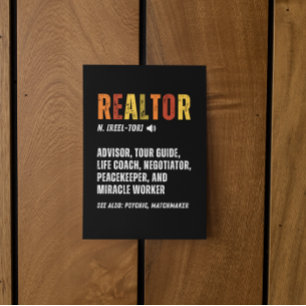 Funny Real Anwesen Broker Realtor Postkarte