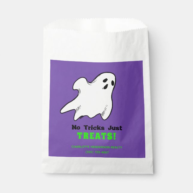 Funny Real Anwesen Ghost Halloween Leckerei Geschenktütchen (Vorderseite)