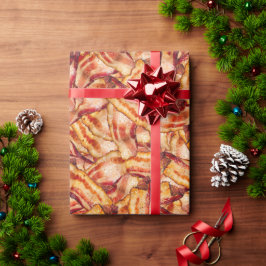 Funny Real Bacon Pattern Gag Gift Geschenkpapier