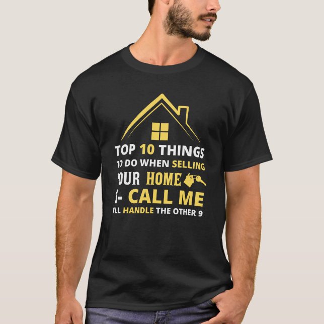 Funny Realtor Real Anwesen Agent Broker T-Shirt (Vorderseite)
