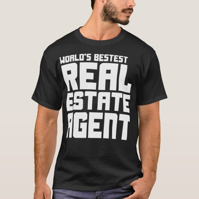 Funny Realtor Real Anwesen Agent Welten Beste Ag T-Shirt (Vorderseite)
