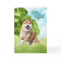 Funny reBARKable Akita Dog Glückwunsch