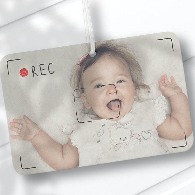 Funny Record Red Dot Custom Foto Autolufterfrischer (Von Creator hochgeladen)
