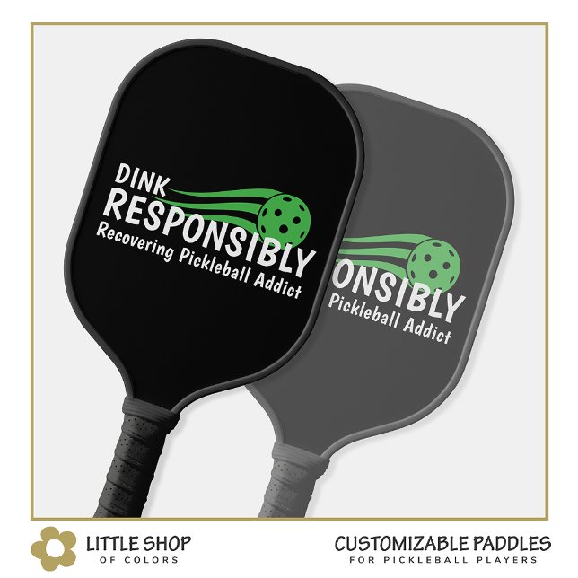 Funny Recovery Pickleball Addict Pickleball Schläger (Von Creator hochgeladen)