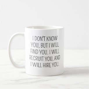 Funny Recruiter Gift, Recruiter Coffee Tasse, Recr Kaffeetasse