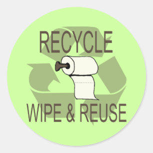 Funny Recycelte Stickers