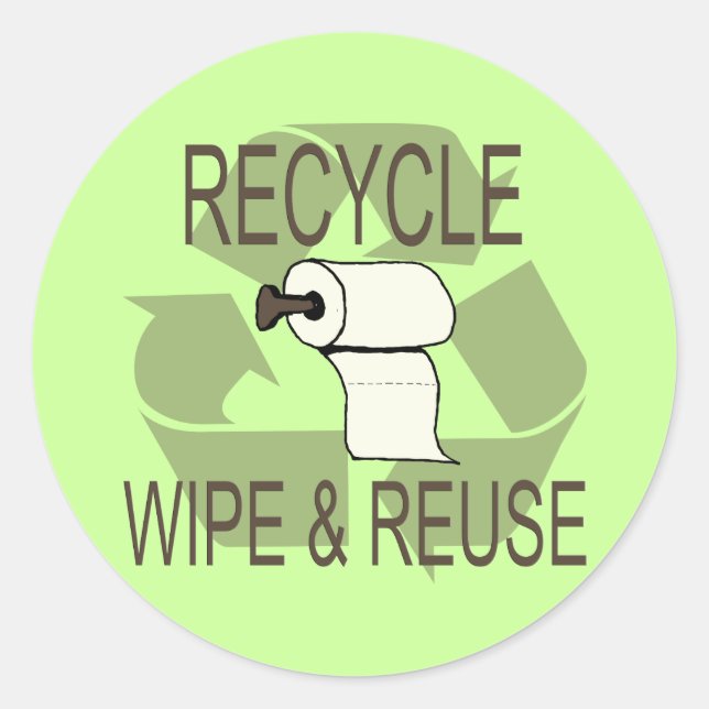 Funny Recycelte Stickers (Vorderseite)