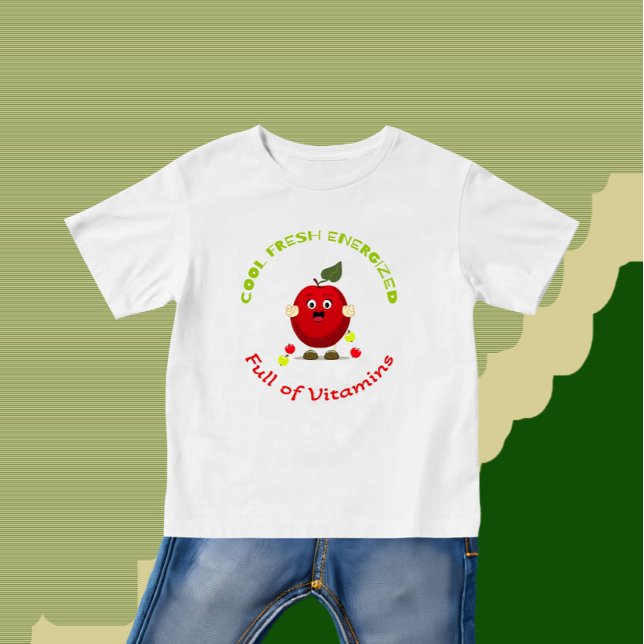 Funny Red Apfel Baby T-shirt (Von Creator hochgeladen)