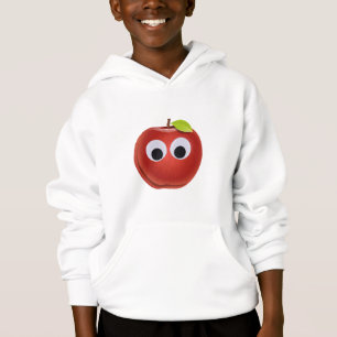 Funny Red Apple mit Googly Eyes Hoodie