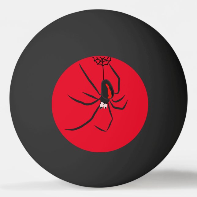 Funny Red Back Spider Spider Kids Tischtennisball (Vorderseite)