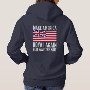 Funny Red Blue Make America Royal wieder Flagge Hoodie