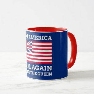 Funny Red Blue Make America Royal wieder Flagge Tasse