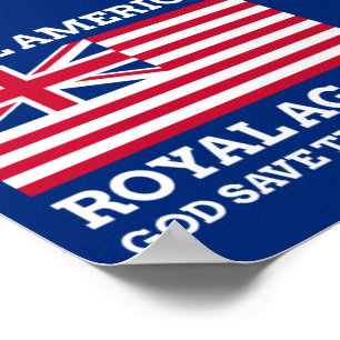 Funny Red Blue Make America Royal wieder Graphic Poster