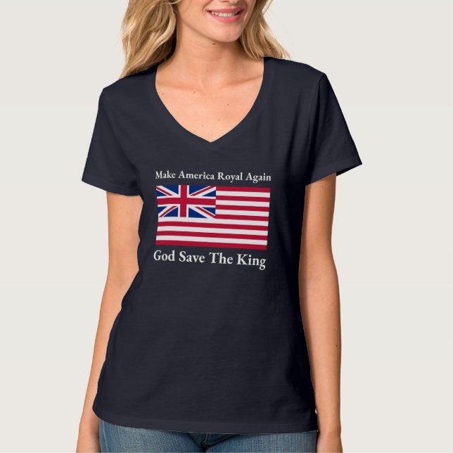 Funny Red Blue White machen America Royal wieder F T-Shirt (Vorderseite)