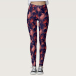 Funny Red Crab, Crawfish Nautic Ocean  Leggings<br><div class="desc">Kick zurück in diese super lustigen Leggings mit einem roten Krebsmuster. Ideal für einen Strandurlaub,  Krabben oder Hummerkochen,  trainieren im Fitnessraum und tagsüber an der Küste.</div>