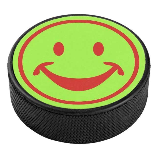 Funny red + dein Backg. Ideen Eishockey Puck (3/4)