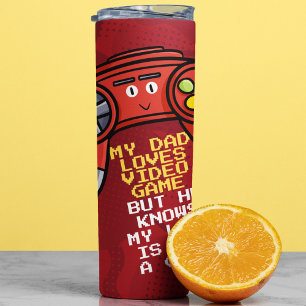 Funny Red Joystick Vatertag Gruß Thermosbecher